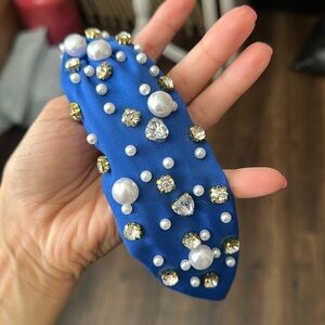 Brand new blue rhinestone headband